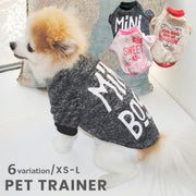 ペット用トレーナー イヌ用トレーナー 小型犬 中型犬 猫 ネコ ペットウェア 犬服 ドッグウェア ペットグッズ プルオーバー 背中ロゴ バックロゴ ロゴプリント 英字 英語 ブラック ピンク カジュアル ポップ かわいい キュート 秋 冬