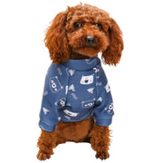 ペットウェア ドッグウェア トレーナー 犬服 袖あり プリント プルオーバー あったか 暖かい 防寒 お散歩 かわいい キュート イヌ いぬ ワンちゃん