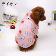 ペットウェア ドッグウェア トレーナー 犬服 袖あり プリント プルオーバー あったか 暖かい 防寒 お散歩 かわいい キュート イヌ いぬ ワンちゃん