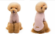 ペットウェア ドッグウェア Tシャツ 犬服 犬用 ペット用品 小型犬 袖あり 無地 シンプル おしゃれ かわいい お散歩 くすみカラー わんちゃん