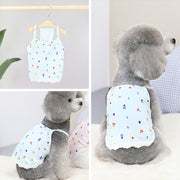 ペットウェア ドッグウェア 犬服 猫服 キャミソール 袖なし プルオーバー 裾レース ペット用品 犬の服 猫の服 散歩 洋服 シンプル 可愛い おしゃれ ペットの服 キャットウェア ペットグッズ 外出 お出掛け イヌ用 いぬ用 ネコ用 ねこ用 S M L XL 2XL