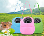 小動物用 キャリー ミニキャリー 移動用キャリー キャリーバッグ ショルダー ペット用品 ファスナー メッシュ フリース リス ハムスター モルモット 外出