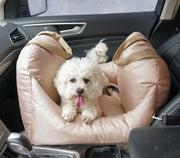 ペット用ドライブボックス 犬用 猫用 ドライブシート ドライブベッド カーシート クッション ペット用品 取っ手付き 中綿入り ワンタッチバックル 車 座席 傷防止 汚れ防止 お出掛け イヌ ネコ