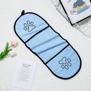 ペット用タオル 吸水タオル 23×65cm 犬用 猫用 ペット用品 ループ付き マイクロファイバー 体拭き 吸水性 シャンプー後 お風呂上り タオルドライ イヌ用 ネコ用