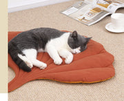 ペット用ベッド ペットマット 猫用 犬用 クッション 座布団 葉っぱ イチョウ ペット用品 ふかふか 柔らかい 寝床 寝具 可愛い おしゃれ ネコ用 イヌ用