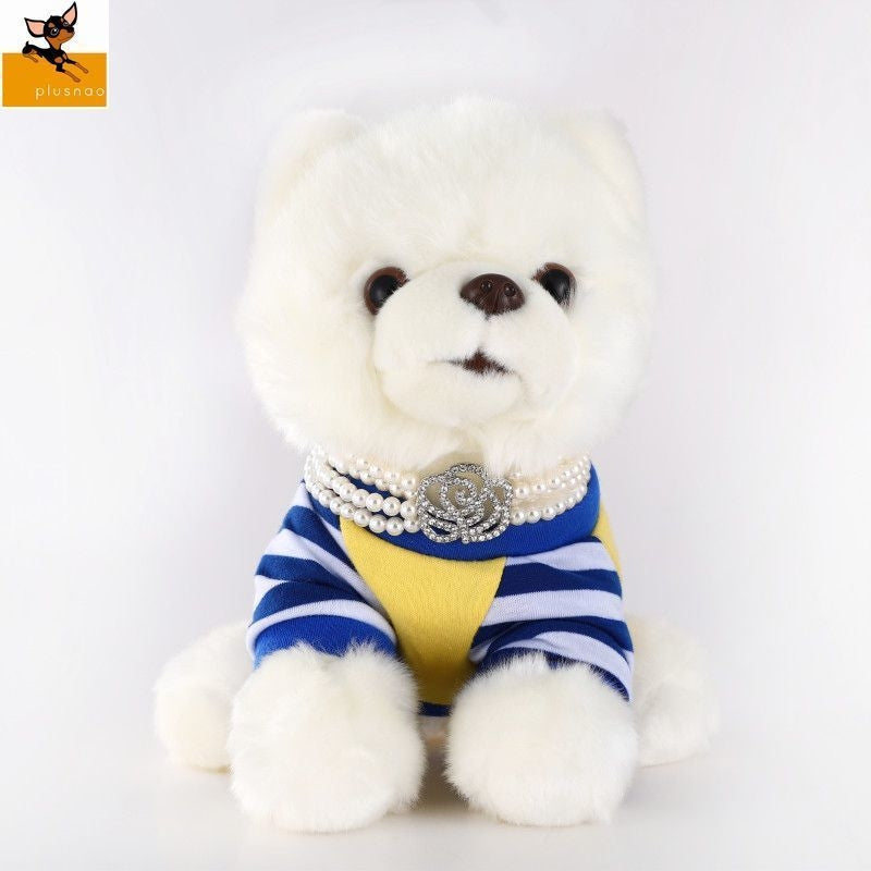 チョーカー ネックレス アクセサリー 犬服 犬用 ペット用品 ホワイト かわいい おしゃれ 高級感