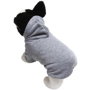 ドッグウェア パーカー 犬服 洋服 ペットウェア 犬用 猫用 小型犬 プルオーバー フード付き 裏起毛 袖あり 無地 シンプル カジュアル 可愛い おしゃれ あったか 暖かい 防寒 散歩 ペット用品 ペットグッズ いぬ イヌ