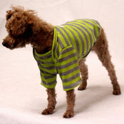 ドッグウエア ペットウエア 犬 犬服 洋服 Tシャツ ボーダー ストライプ しましま レッド グリーン 黄緑 春夏 かわいい おしゃれ