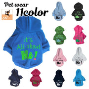 ドッグウェア ペットウェア パーカー 裏起毛 犬の服 犬服 洋服 ペット用品 小型犬 袖付き フード プルオーバー 英字ロゴ プリント お散歩 お出かけ おしゃれ かわいい いぬ 猫 ねこ