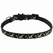 猫用首輪 ペット用品 猫用 セーフティバックル カラー ネコ ねこ キャット 月 星 ムーン スター チャーム付き お散歩 お出かけ おめかし おしゃれ かわいい