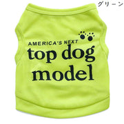 ペット用 犬用 洋服 タンクトップ ノースリーブ 薄手 カットソー カジュアル 英語 春 夏 秋 アルファベット おしゃれ 可愛い かわいい ドッグウェア ドッグウエア キャットウェア キャットウエア 超小型犬 小型犬 イヌ いぬ 猫 ネコ ねこ