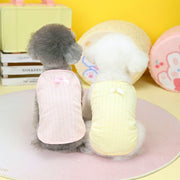 ドッグウェア キャミソール キャミ トップス 犬服 犬の服 ペットウェア ペット用品 小型犬 中型犬 リブ リボン かわいい おしゃれ
