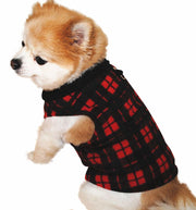 ドッグウェア 犬服 ベスト ペット用 犬用 子犬 フリース チェック 小型犬 中型犬 大型犬かわいい ハイネック おしゃれ シンプル