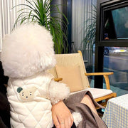 ドッグウェア 犬服 ベスト ジャケット 犬 猫 犬服 猫服 袖なし ノースリーブ ボタン キルティング カジュアル かわいい