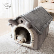 ペットハウス ドッグハウス キャットハウス 犬小屋 室内用 犬用 猫用 小型犬 中型犬 フリース ふわふわ もこもこ 暖かい かわいい 折りたたみ 寝床 いぬ ねこ イヌ ネコ ペット用品