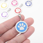 首輪用チャーム ペット用品 アクセサリー 肉球 首輪アクセサリー 犬用 猫用 おしゃれ かわいい ワンポイント チャームタグ ペットペンダント ペンダントトップ 迷子札 ネームタグ ドッグ イヌ いぬ ネコ ねこ キャット