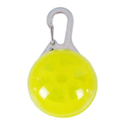ペット用アクセサリー 首輪アクセサリー LEDライト チャーム 光る 充電式 カラビナ フック 犬 ドッグ ペット用品 散歩 アウトドア 夜間 早朝 夕方 セーフティーライト やらわかい 丸型 ブルー 青 レッド 赤 グリーン 緑 ピンク イエロー オレンジ ホワイト 白 レインボー カラバリ豊富 リチウム