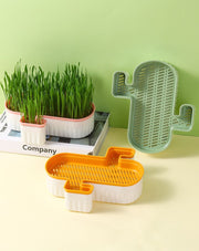 猫草プランター 猫草ポット 猫草ボックス ペット用品 猫用品 猫 ねこ ネコ 水耕栽培 容器 ケースのみ 鉢 室内 屋内 シンプル おしゃれ