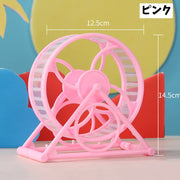 ハムスター ホイール 回し車 小動物用品 小動物 ベアリング プラスチック製 車輪 運動 ストレス解消 ゴールデン ジャンガリアン ネズミ マウス クリア 可愛い キュート シンプル