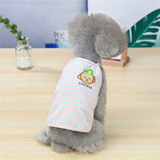 ペットウェア キャミソール 犬用 猫用 洋服 ドッグウェア キャットウェア 袖なし 英字ロゴ プリント イラスト ボーダー柄 おしゃれ かわいい お散歩 お出かけ 普段使い ペット服 犬の服 猫の服