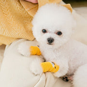 レッグウォーマー 4枚セット 1足分 ペット用品 イヌ 小型犬 中型犬 かわいい おしゃれ ドット 水玉 アニマル アルファベット 靴下 ソックス くつした 関節保護 レッグカバー