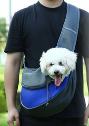 ペット用スリング キャリーバッグ ショルダーバッグ 抱っこ紐 犬 イヌ 猫 ネコ 小型 ペット用品 ペットグッズ バッグ カバン 鞄 メッシュ 肩掛け シンプル かわいい おしゃれ カジュアル お出かけ 通気性