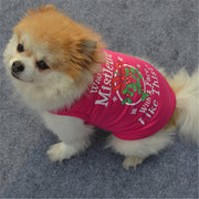 犬服 ドッグウェア 犬用ウェア 犬用シャツ タンクトップ 袖なし ノースリーブ クリスマス Christmas Xmas ロゴプリント 洋服 ペット用  超小型犬用 小型犬用 中型犬用 イヌ用 ワンちゃん用  DOG 可愛い お散歩 お出掛け