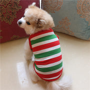 犬服 ドッグウェア 犬用ウェア 犬用シャツ タンクトップ 袖なし ノースリーブ クリスマス Christmas Xmas ロゴプリント 洋服 ペット用  超小型犬用 小型犬用 中型犬用 イヌ用 ワンちゃん用  DOG 可愛い お散歩 お出掛け