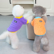 ドッグウェア ペットウェア ボアフリース トップス トレーナー 小型犬 防寒着 あったか もこもこ 犬服 猫服 プルオーバー 袖あり ペット用品 ロゴタグ 寒さ対策 お散歩 おでかけ カジュアル デイリー おしゃれ かわいい いぬ イヌ ねこ ネコ キャットウェア