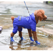犬用 レインブーツ レインシューズ お散歩 お出掛け 防水 滑り止め 汚れ対策 シリコン マジック テープ レイングッズ 雨靴 ドッグ わんちゃん dog