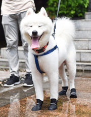 犬用 レインブーツ レインシューズ お散歩 お出掛け 防水 滑り止め 汚れ対策 シリコン マジック テープ レイングッズ 雨靴 ドッグ わんちゃん dog