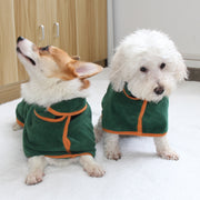 バスローブ ガウン XS-Sサイズ ペット用品 小型犬 中型犬 わんちゃん用 犬用品 ペットタオル 犬用タオル 水遊び お風呂