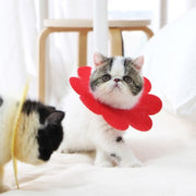 エリザベスカラー 猫 ネコ 小型犬 イヌ 小動物用 ペット用品 ペットグッズ 水洗い可能 毛づくろい防止 舐め防止 カット可能 裁断可能 お花 フラワー 無地 ピンク イエロー ピンク 可愛い キュート ポップ おしゃれ コスプレ小物 仮装