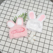ペット用帽子 猫用帽子 かぶり物 猫 小型犬 ペット用品 ペットグッズ ウサギ ウサ耳 コスプレ 仮装 イベント ハロウィン パーティー 写真撮影 撮影会 犬 ネコ イヌ 被り物 頭巾 かわいい