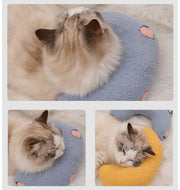 ペット用枕 あご枕 クッション 猫用 犬用 まくら ピロー 寝具 ボア ふわふわ 洗える ペット用品 U字型 アーチ型 可愛い お昼寝 あご乗せ 顎乗せ ネコ用 イヌ用 小型犬 シニア犬