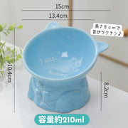 フードボウル ペットボウル 食器 陶器 エサ入れ 餌入れ 猫 ネコ 犬  イヌ ペット用品 ペットグッズ サカナ 柄 無地 単色 シンプル スタンド 吐き戻し防止 食べやすい 餌皿 餌台 土台 かわいい おしゃれ