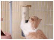 爪とぎ 猫用 ペット用 ケージ取り付け つめとぎ 爪ケア お手入れ 爪研ぎ タワー ミニ 麻縄 猫用ポール おしゃれ かわいい 爪みがき ねこ ネコ キャット グルーミング用品 爪のケア