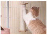 爪とぎ 猫用 ペット用 ケージ取り付け つめとぎ 爪ケア お手入れ 爪研ぎ タワー ミニ 麻縄 猫用ポール おしゃれ かわいい 爪みがき ねこ ネコ キャット グルーミング用品 爪のケア