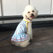 ドッグウェア キャミソール ワンピース ワンピ 犬服 犬用 ペット用品 小型犬 中型犬 ペットウェア フリル リンゴ さくらんぼ かわいい レトロ 薄手 春 夏 秋 おしゃれ 散歩 おでかけ