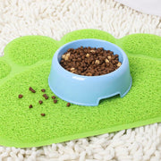 ペット用砂取りマット フードボウルマット ランチョンマット ボウル置き 猫 犬 ねこ いぬ ペット 肉球型 肉球風 かわいい 可愛い おしゃれ シンプル 砂取り カラバリ豊富 黒 グレー 茶色 ベージュ
