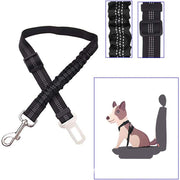 ペット用シートベルト ペット用品 ペットグッズ 犬用 イヌ 猫用 ネコ ドライブ用品 乗車用ベルト 車内 無地 ブラック 黒 シンプル サイズ調節可能