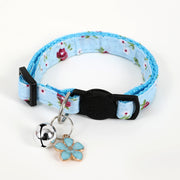 猫用首輪 鈴付き ねこ ペット用品 花柄 フラワー カラー チョーカー セーフティーバックル 首飾り アクセサリー おしゃれ かわいい おめかし キュート ギフト プレゼント キャットグッズ ネコ用品 ペットグッズ