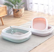 猫用トイレ キャットトイレ 本体 スクエア Sサイズ Mサイズ ペット用品 猫 ネコ 収納 シンプル