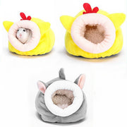 小動物用ハウス ペット用ベッド ハムスター ペットハウス ふかふか 柔らか あったか かわいい