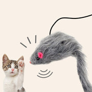 猫用おもちゃ 猫じゃらし ねずみのおもちゃ 猫用品 ペット用品 猫グッズ ネコ ネズミ 鼠 一人遊び 伸縮 揺れる かわいい ペット玩具 ペットトイ