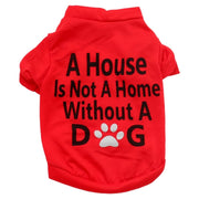 ペット用カットソー Tシャツ ペットウェア 犬服 猫服 無地 袖あり 半袖 薄手 通気性 通年 春 夏 秋 ドッグウェア 英字ロゴ プリント 可愛い おしゃれ お出かけ お散歩 記念写真 ギフト プレゼント ワンちゃん ネコちゃん イヌ ネコ キャット ドッグ 黒 青 グレー