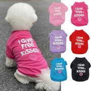 ドッグウェア ペットウェア Tシャツ カットソー 犬の服 犬服 洋服 ペット用品 小型犬 トップス 袖付き 袖あり 英字 ロゴ プリント 王冠 肉球 お散歩 お出かけ おしゃれ かわいい いぬ 猫 ねこ