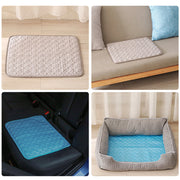 ペットマット 犬用マット 犬ベッド 猫用マット 40×30cm 犬用品 小動物用 ペット用品 座布団 お昼寝 長方形 中綿入り 涼感 冷感 ひんやり 爽やか キルティング 暑さ対策 春 夏 おしゃれ かわいい いぬ イヌ ねこ ネコ