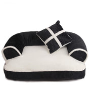 ペットベッド ペットハウス 犬ベッド 猫ベッド 犬用品 猫用品 ペット用品 大型商品 寝床 寝具 マット 大型商品 クッション付き 中綿入り スクエア ソファー 水洗い可 わんちゃんグッズ ねこちゃんグッズ おしゃれ