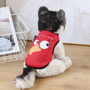 ドッグウェア 犬服 タンクトップ ベスト ペット 猫 洋服 ノースリーブ 薄手 メッシュ 通気性 春夏 プリント 動物柄 可愛い